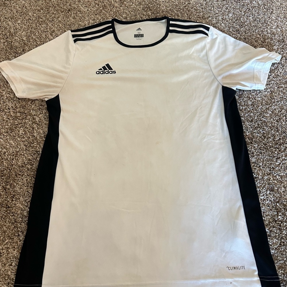 Adidas Men's White and Black Jersey